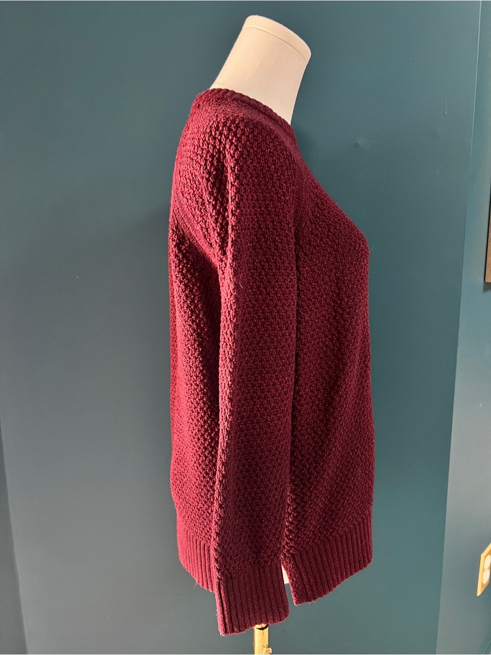 Old Navy Classic Burgundy Crewneck Knit Sweater- Women’s Size S